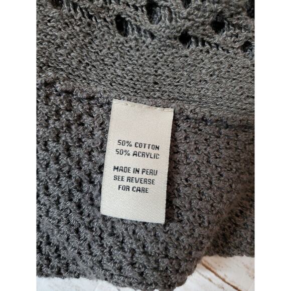 Sacred Threads‎ Womens Small Open Front Cardigan Sweater Layering Brown Bohemian - Picture 6 of 10